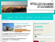 Tablet Screenshot of hotel-palmiers.fr